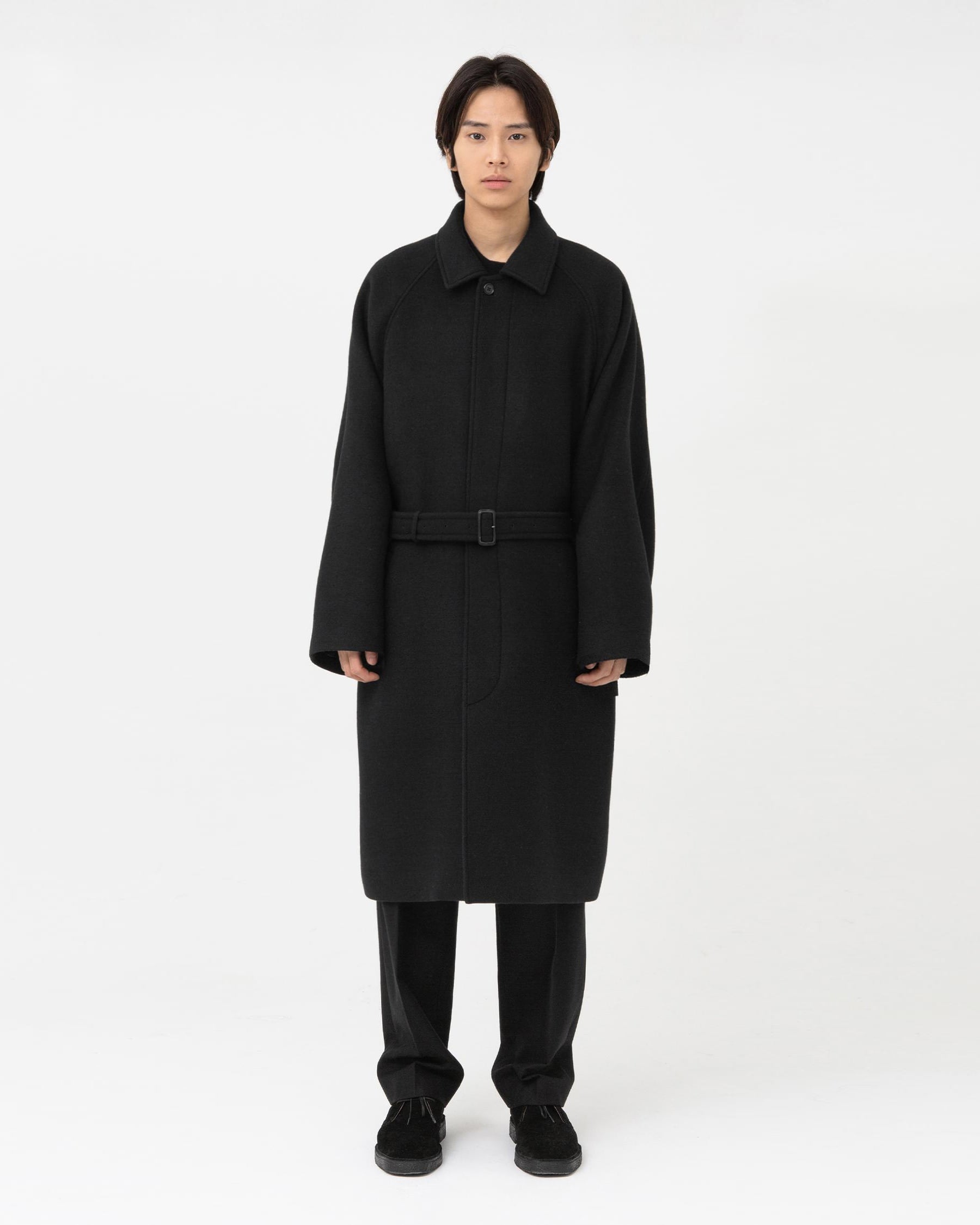 Brownyard - Belted Coat (Black) product image 1 | TRAB K-Fashion Australia