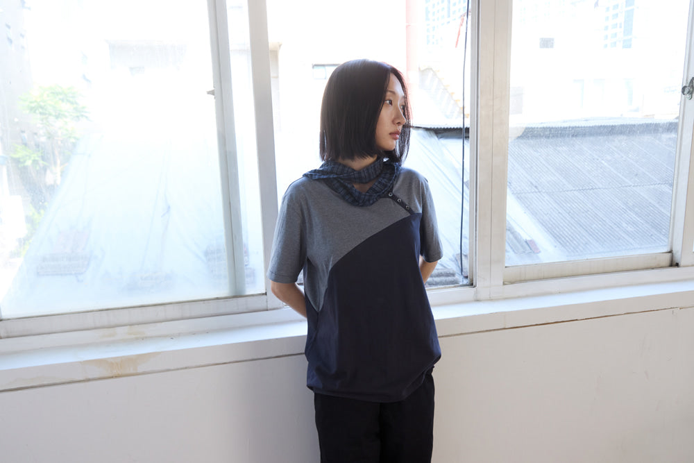 Hatchingroom - Scarf Tee (Blue Charcoal) product image 15 | TRAB K-Fashion Australia