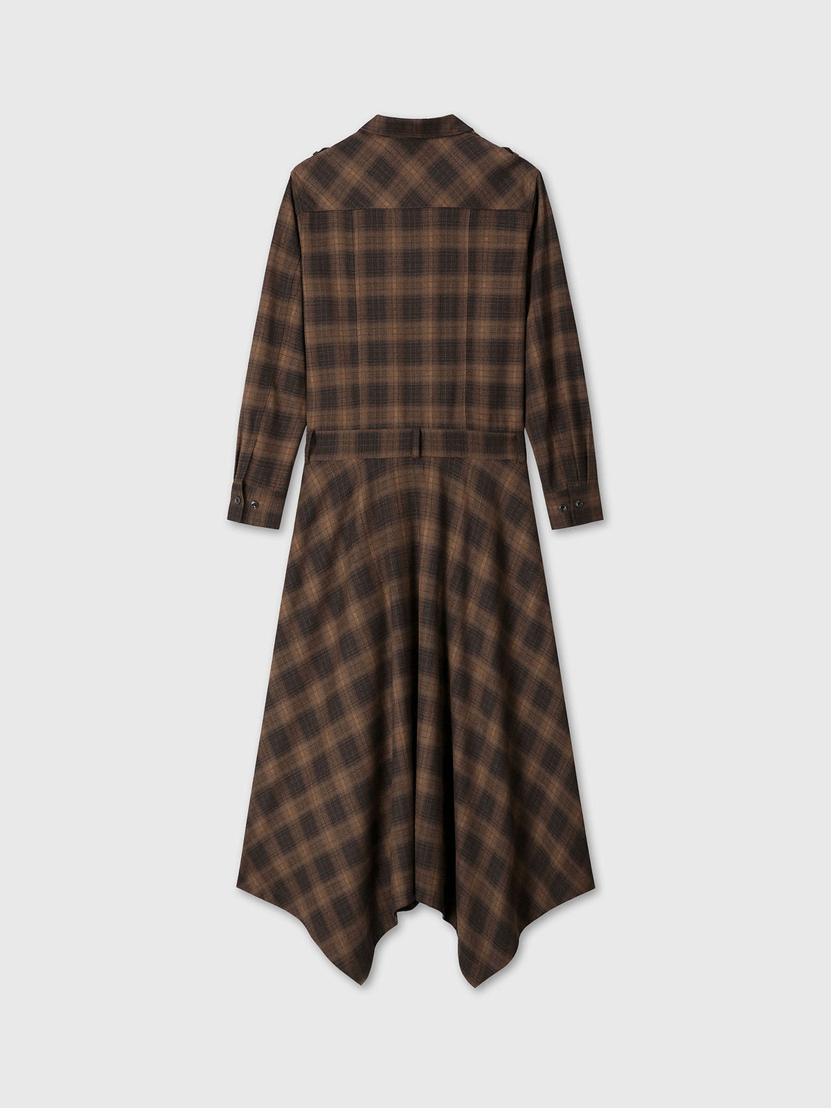 Tonywack - Checked Utility Shirt Dress (Brown Check) product image 8 | TRAB K-Fashion Australia