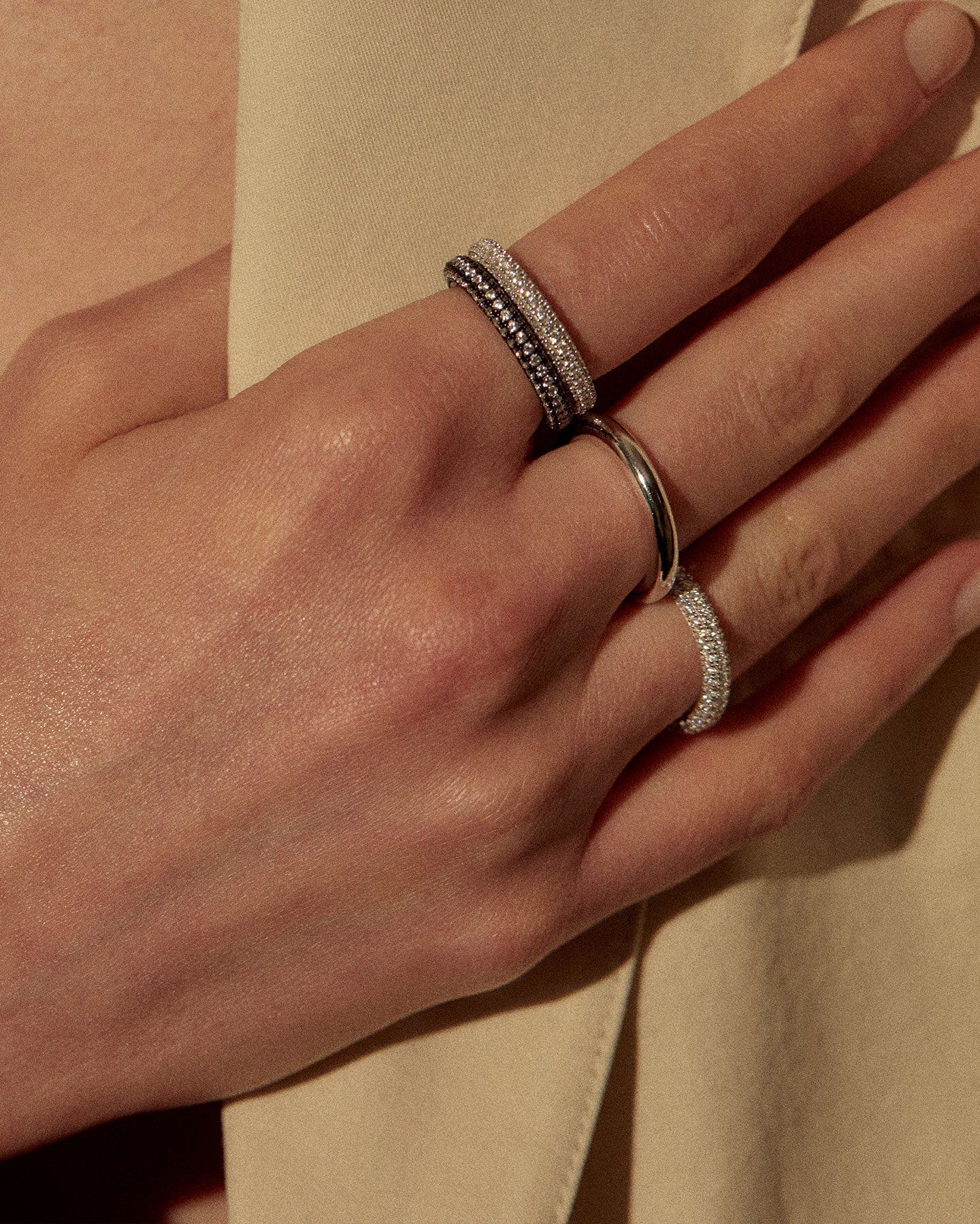 Numbering - Pave Doughnut Ring / Slim #3415 product image 7 | TRAB K-Fashion Australia
