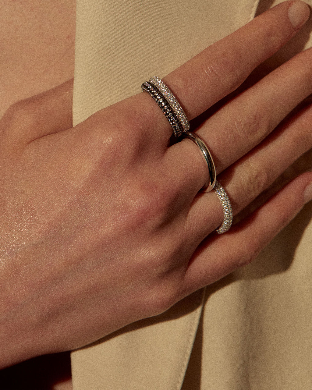 Numbering - Pave Doughnut Ring / Slim #3415 product image 7 | TRAB K-Fashion Australia