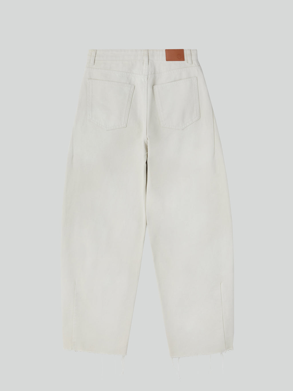Recto - Painted Detail Curved Denim Pants (Ecru) product image 6 | TRAB K-Fashion Australia
