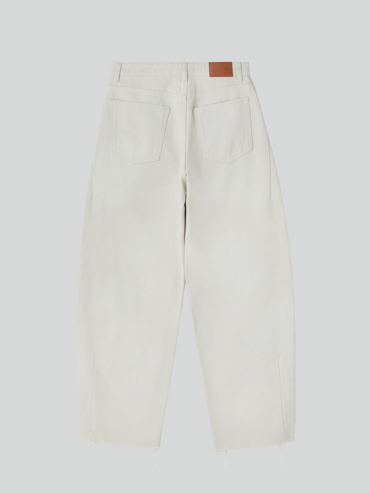 Recto - Painted Detail Curved Denim Pants (Ecru) product image 5 | TRAB K-Fashion Australia
