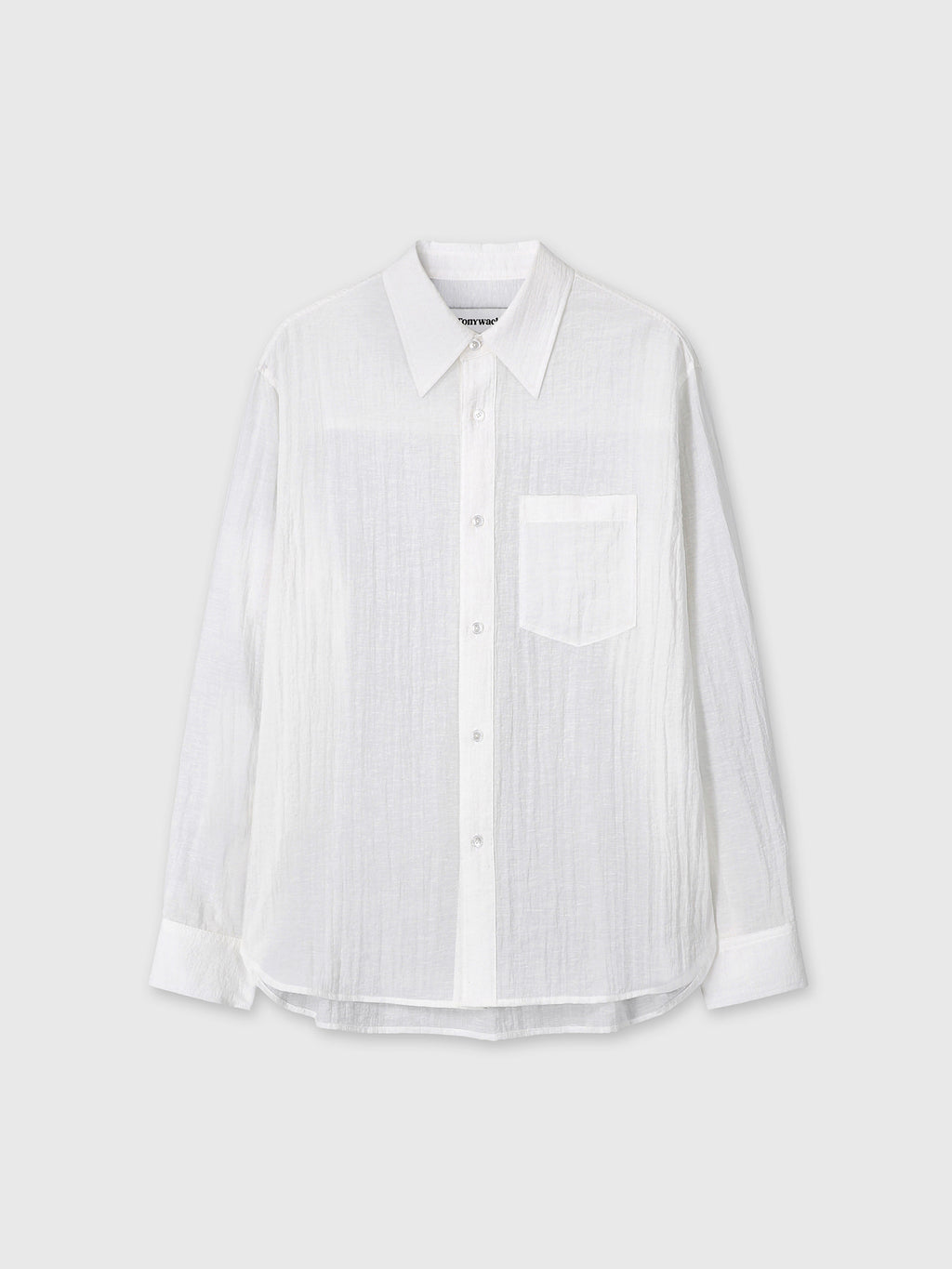 Tonywack - Linen Relaxed Fit Shirt (Off White) product image 7 | TRAB K-Fashion Australia