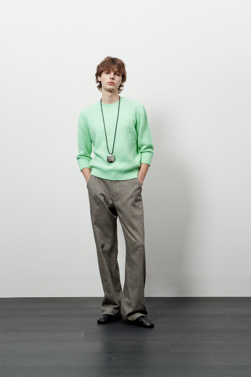Stu - Boucle Quarter Sleeve (Mint) product image 5 | TRAB K-Fashion Australia