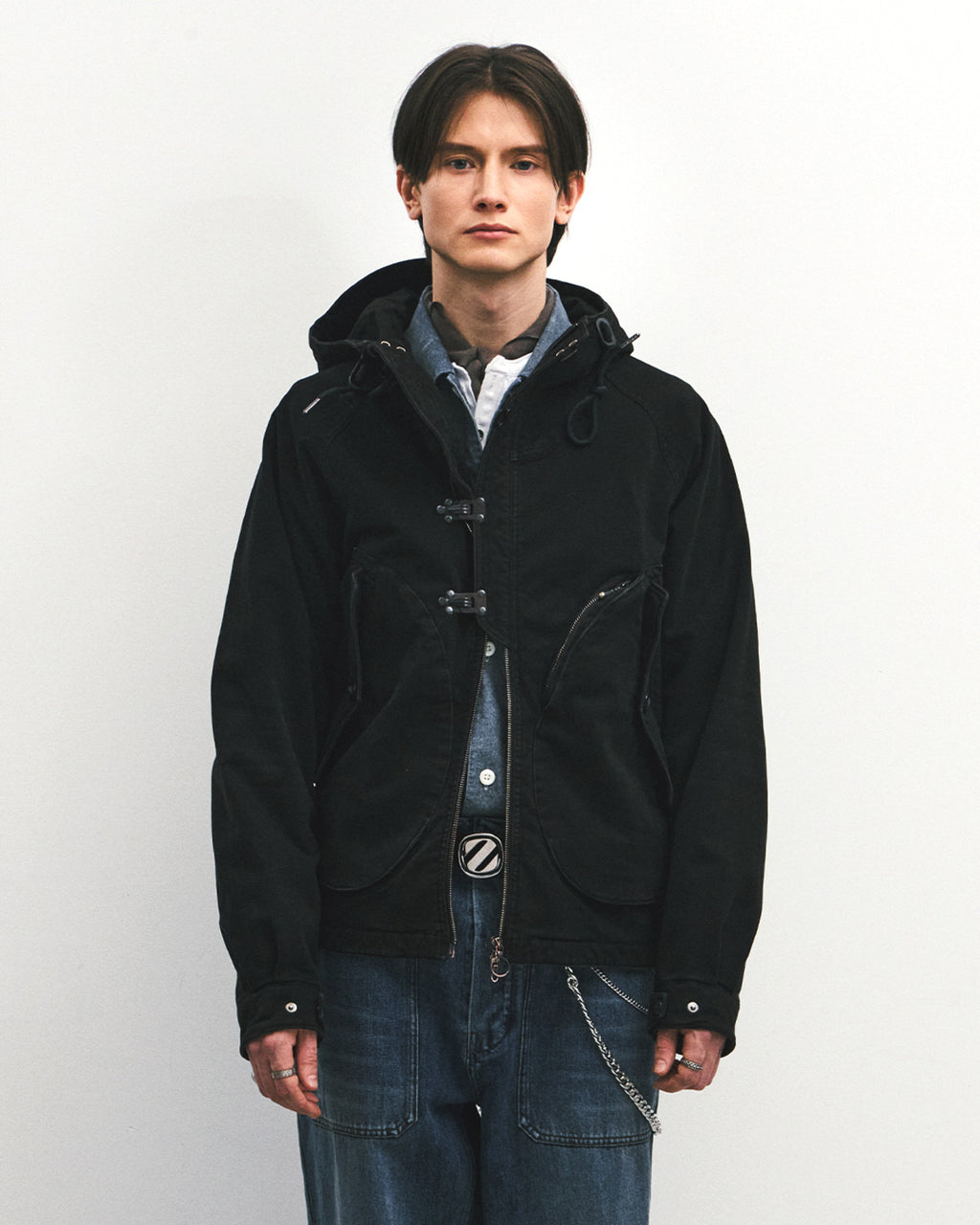 Eastlogue - Deck Hoodie Parka (Black Moleskin) product image 2 | TRAB K-Fashion Australia