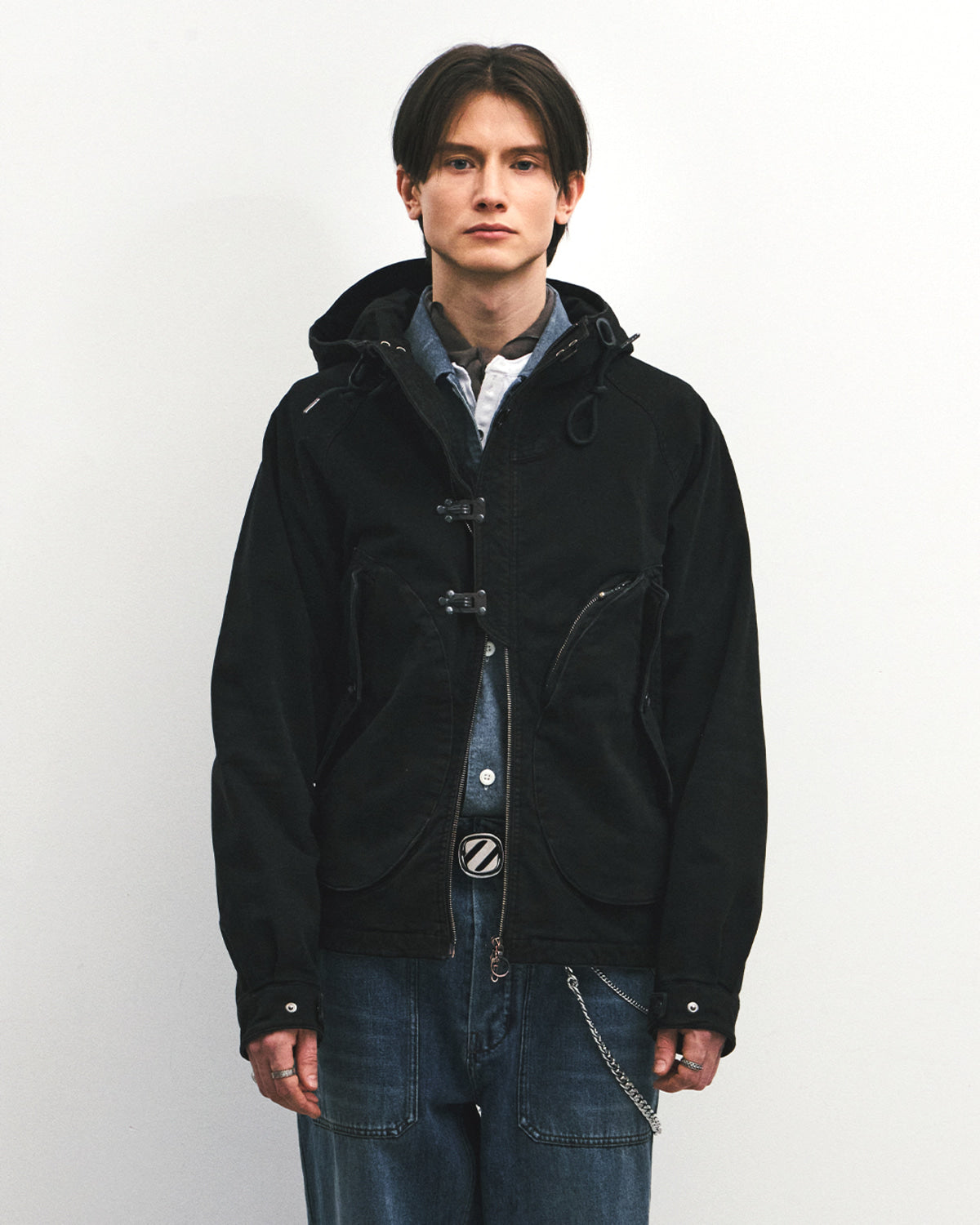 Eastlogue - Deck Hoodie Parka (Black Moleskin) product image 2 | TRAB K-Fashion Australia