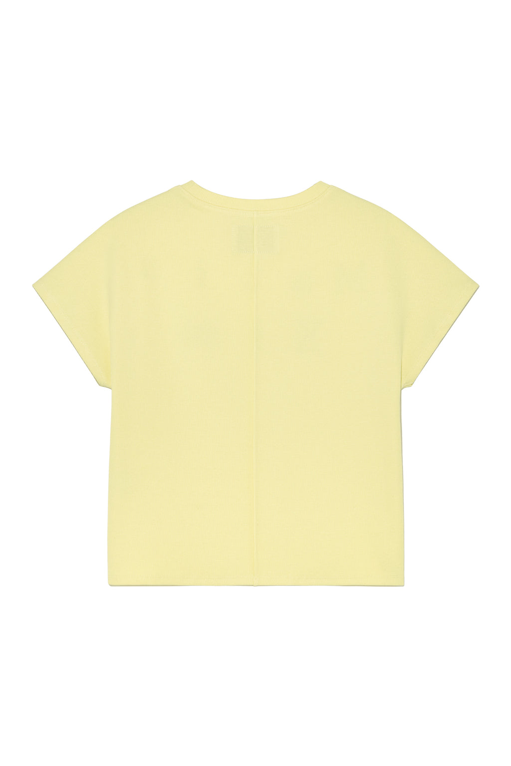 Matin Kim - Pintuck Layered Slim Crop Top (Light Yellow) product image 2 | TRAB K-Fashion Australia