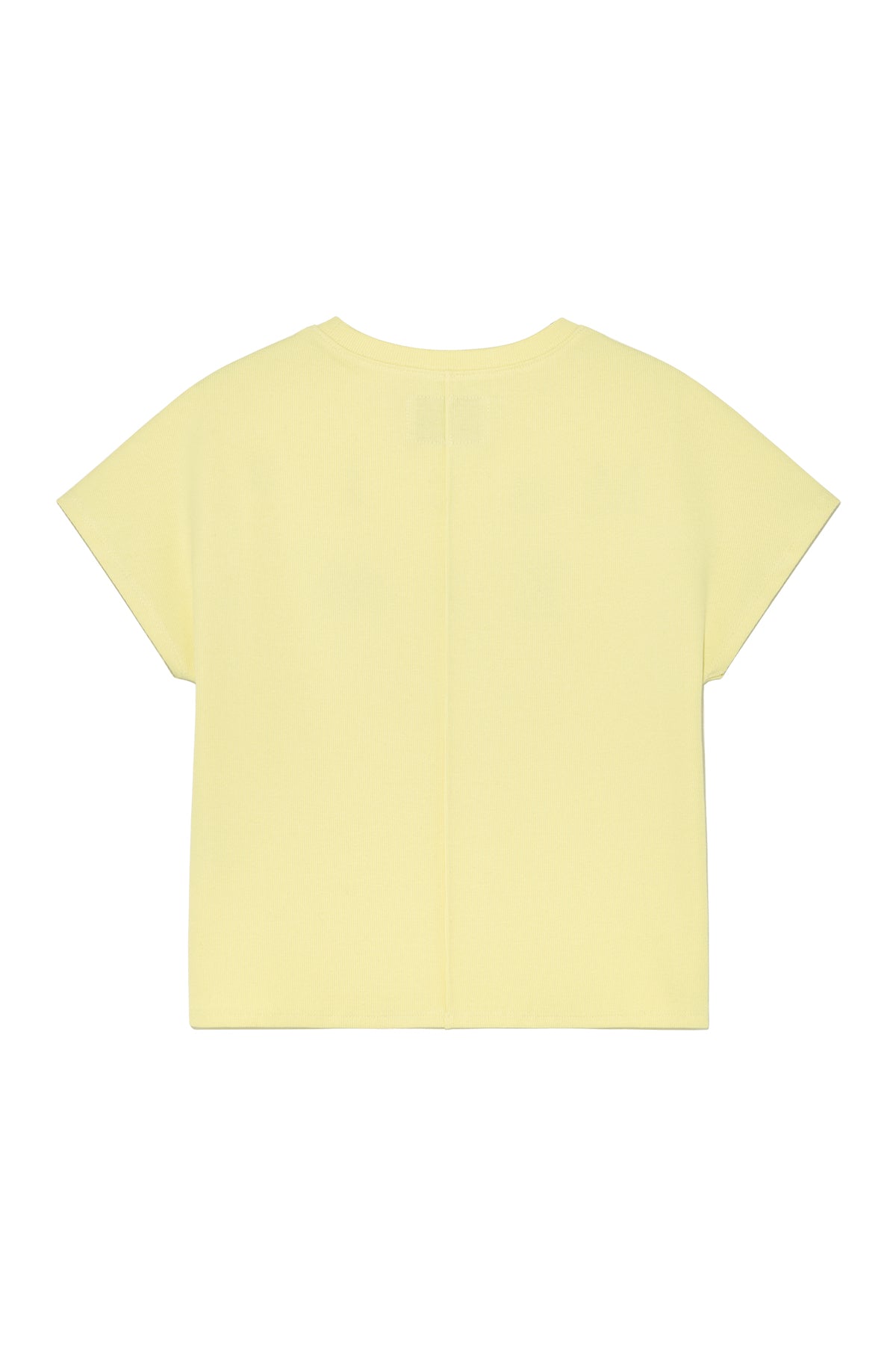 Matin Kim - Pintuck Layered Slim Crop Top (Light Yellow) product image 2 | TRAB K-Fashion Australia