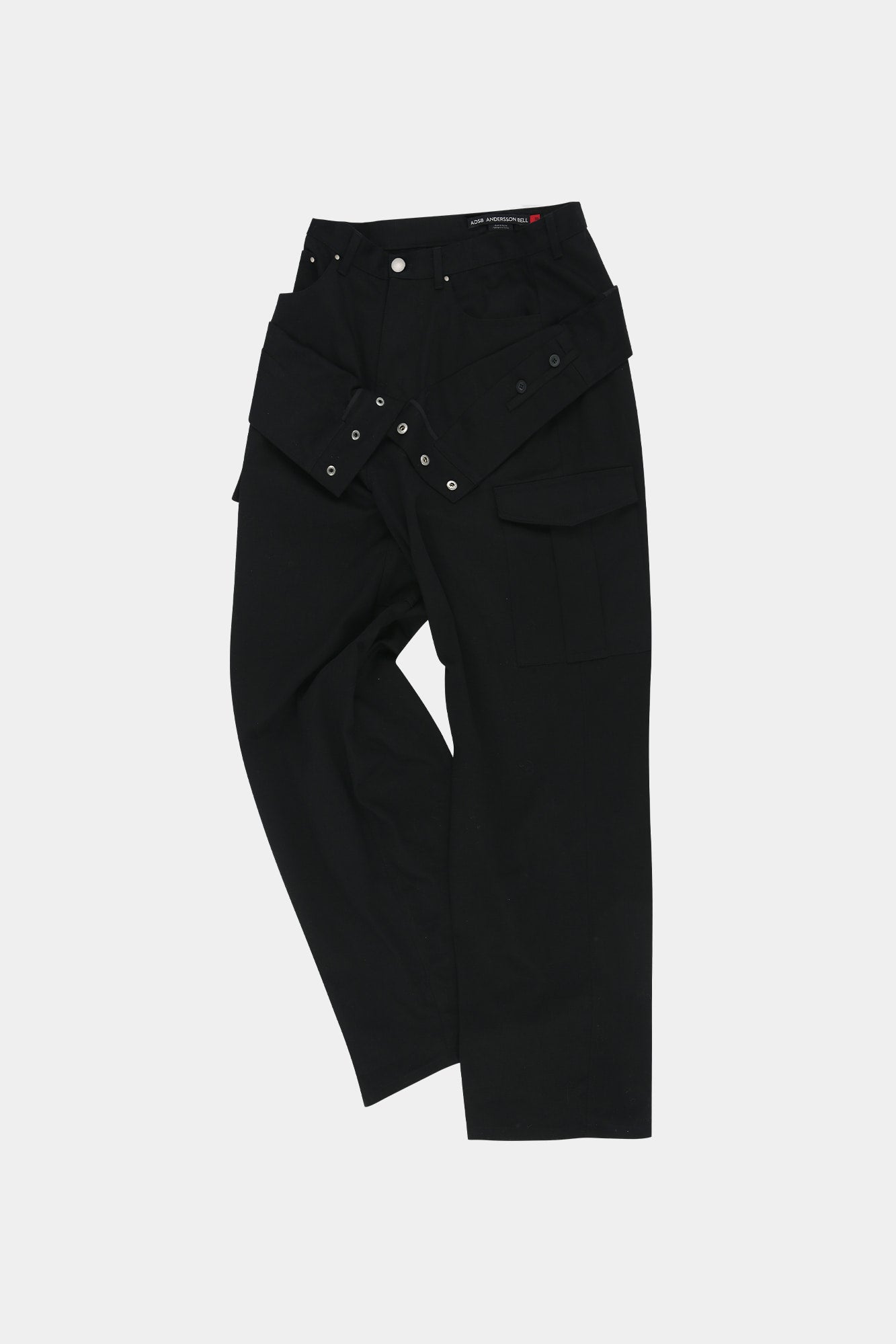 Andersson Bell - Unisex Double Waist Work Wide-Leg Jeans (Black) product image 11 | TRAB K-Fashion Australia