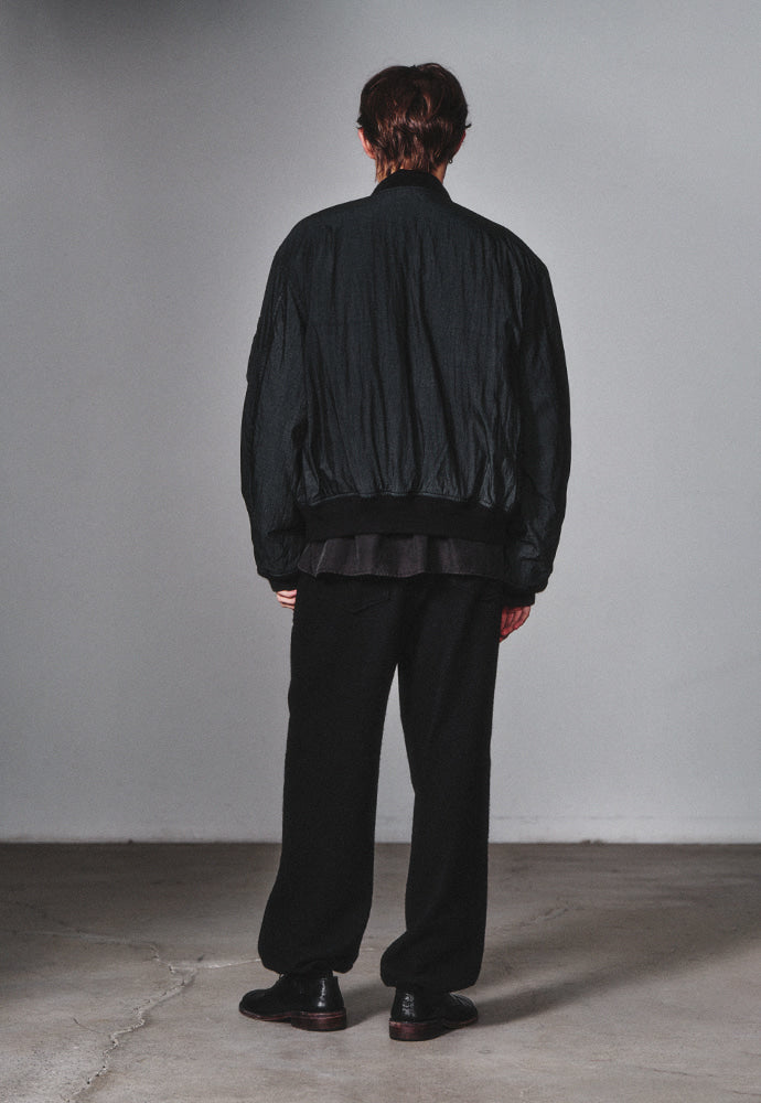 Art if acts - Garment-Dyed Rayon Ma-1 (Dusty Black) product image 3 | TRAB K-Fashion Australia