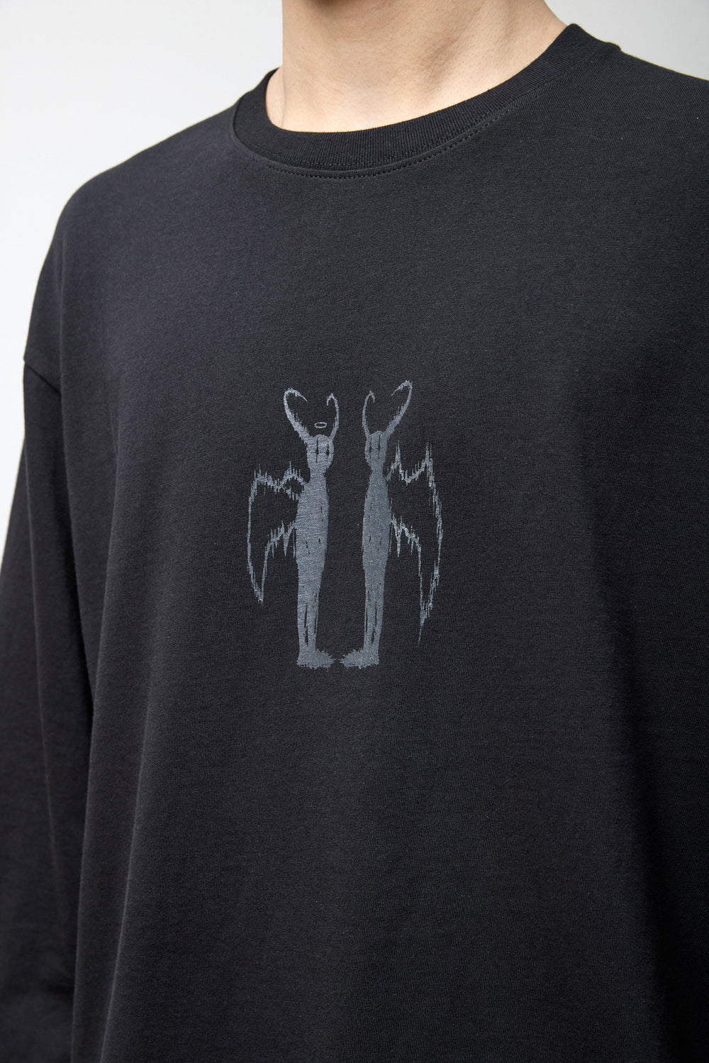 Hatchingroom - Devil & Angel Tee (Black) product image 12 | TRAB K-Fashion Australia