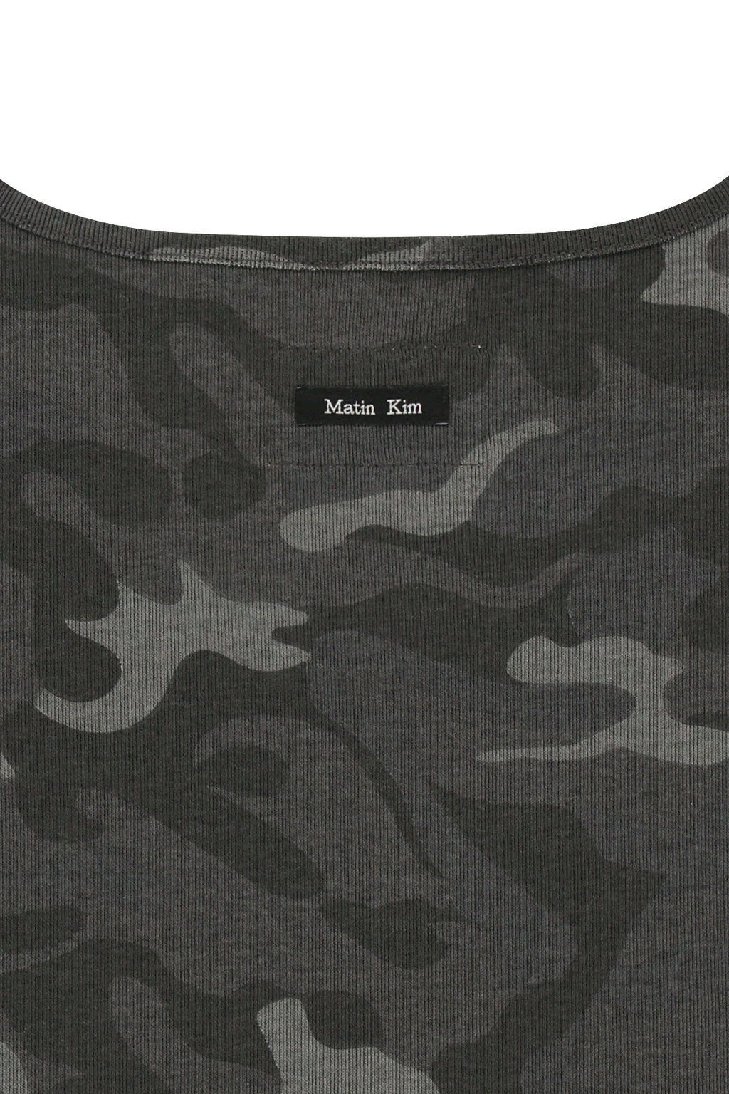 Matin Kim - Square Neck Cropped Tank Top (Charcoal) product image 5 | TRAB K-Fashion Australia