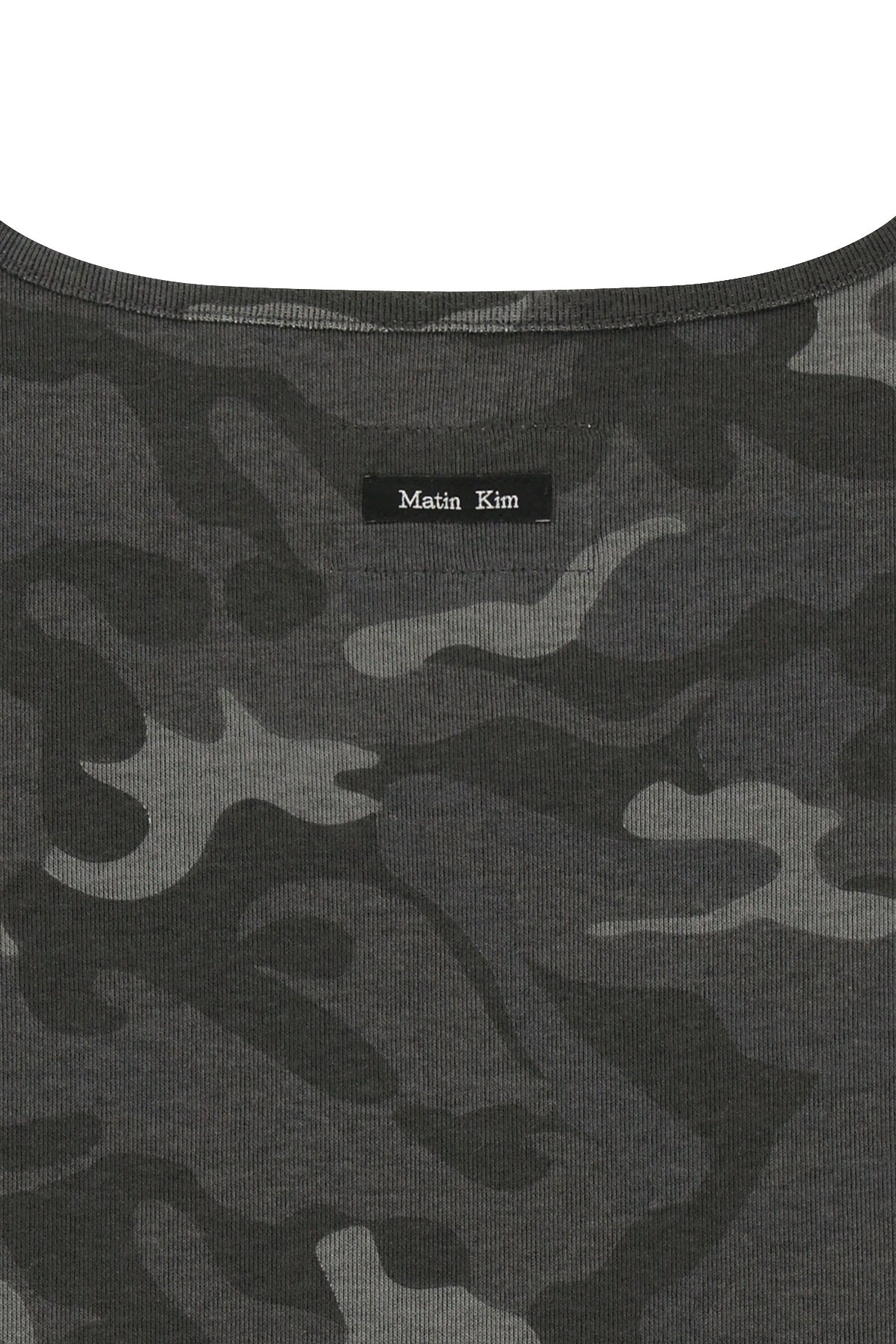 Matin Kim - Square Neck Cropped Tank Top (Charcoal) product image 5 | TRAB K-Fashion Australia