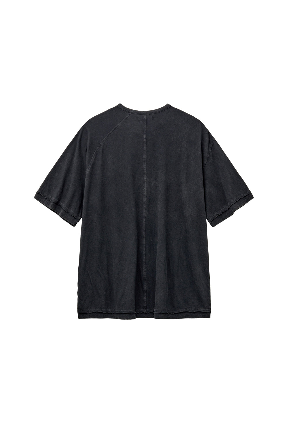 Hatchingroom - Double Henley Neck Tee 1/2 Dusty (Black) product image 2 | TRAB K-Fashion Australia