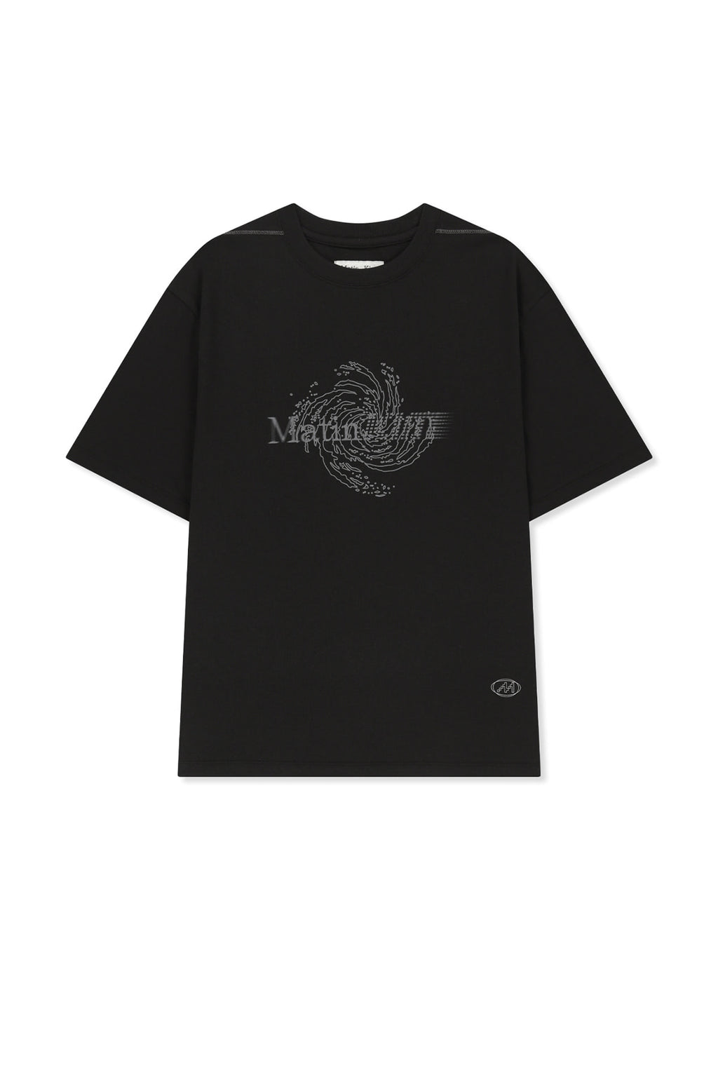 Matin Kim - Matin Pace Vortex Graffiti Top (Black) product image 1 | TRAB K-Fashion Australia