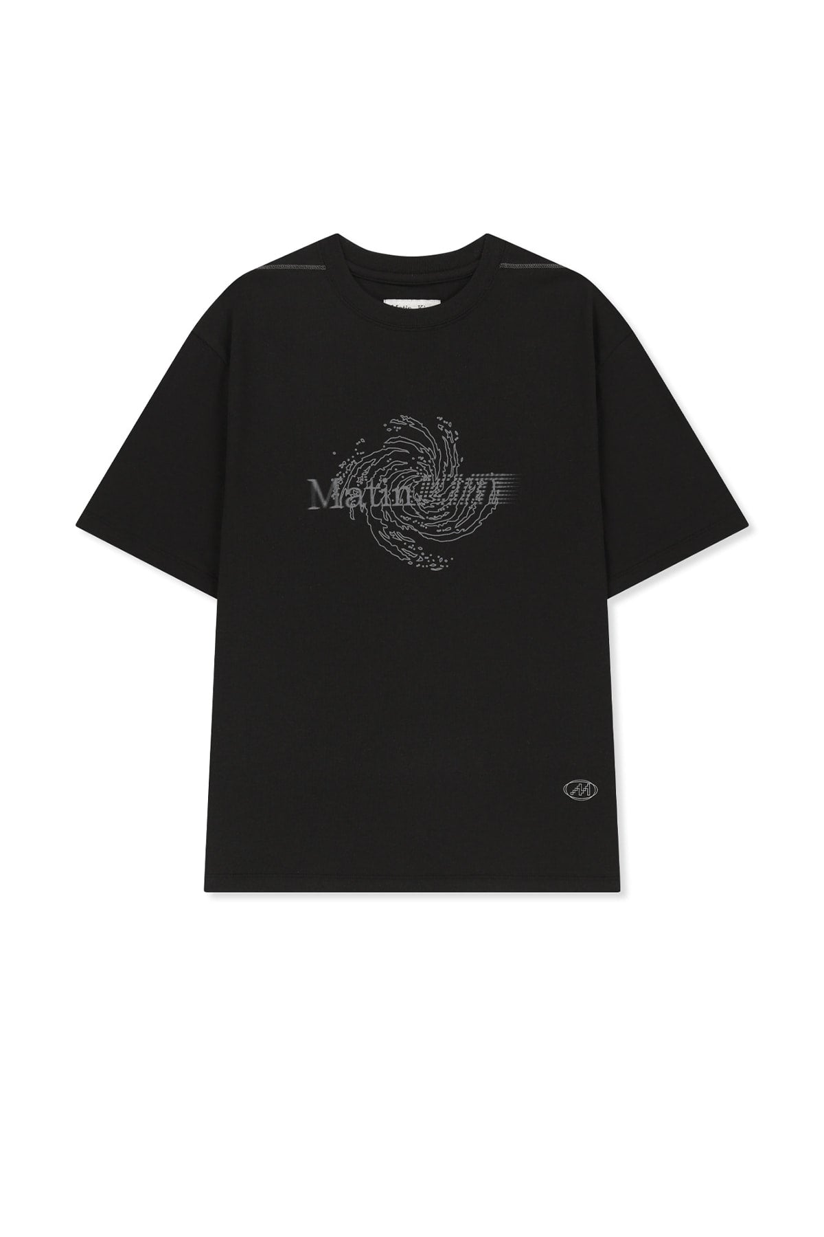 Matin Kim - Matin Pace Vortex Graffiti Top (Black) product image 1 | TRAB K-Fashion Australia