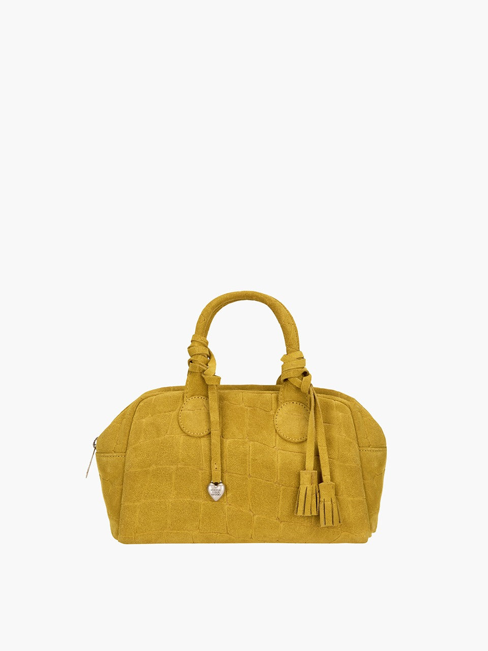 Marge Sherwood - Soft Bowling (Mustard Croc-Effect Suede) product image 1 | TRAB K-Fashion Australia
