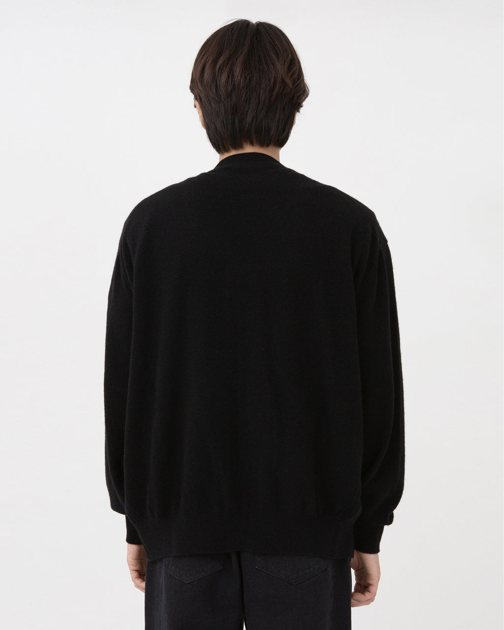 Brownyard - Cashmere V Neck Cardigan (Black) product image 2 | TRAB K-Fashion Australia