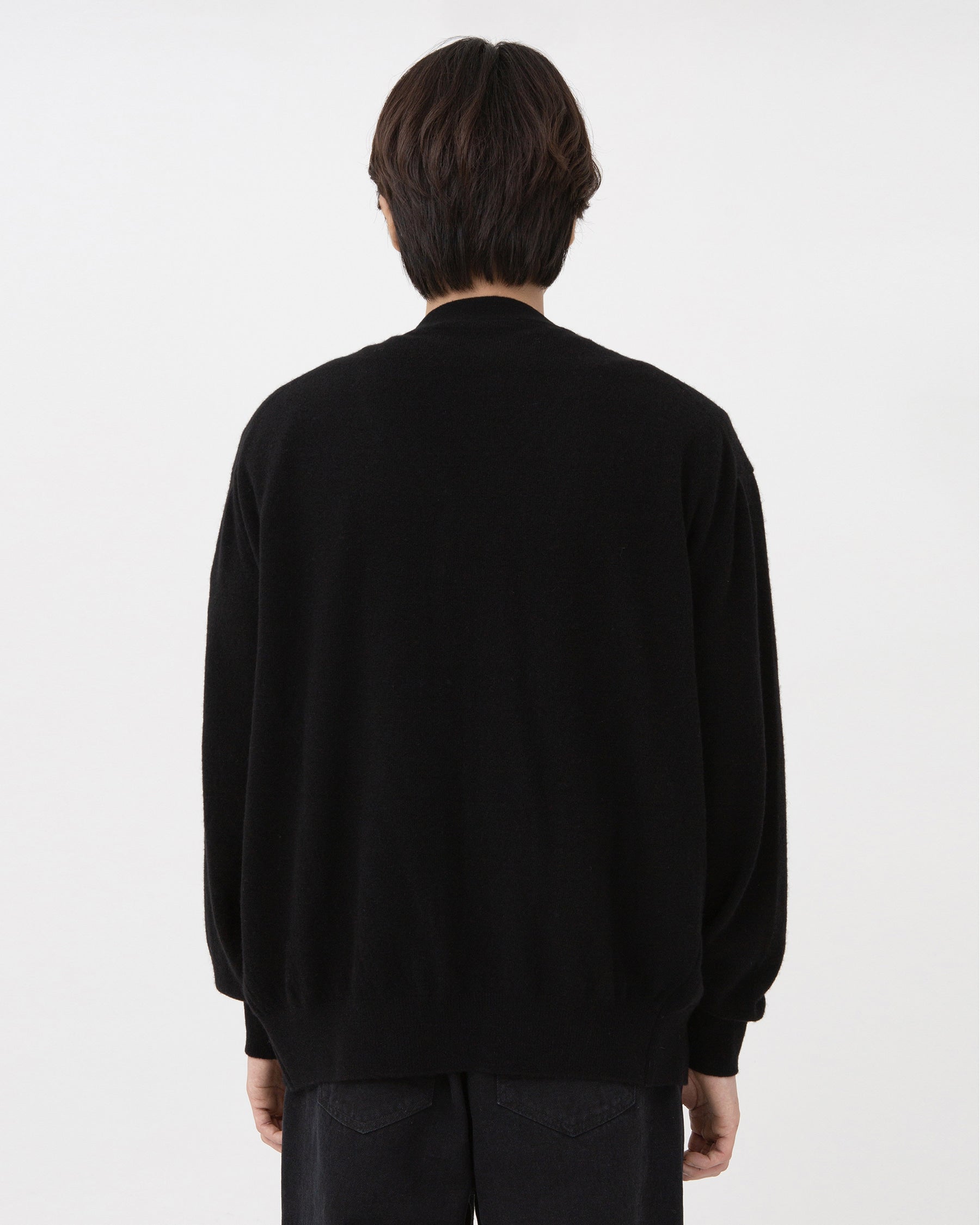 Brownyard - Cashmere V Neck Cardigan (Black) product image 2 | TRAB K-Fashion Australia