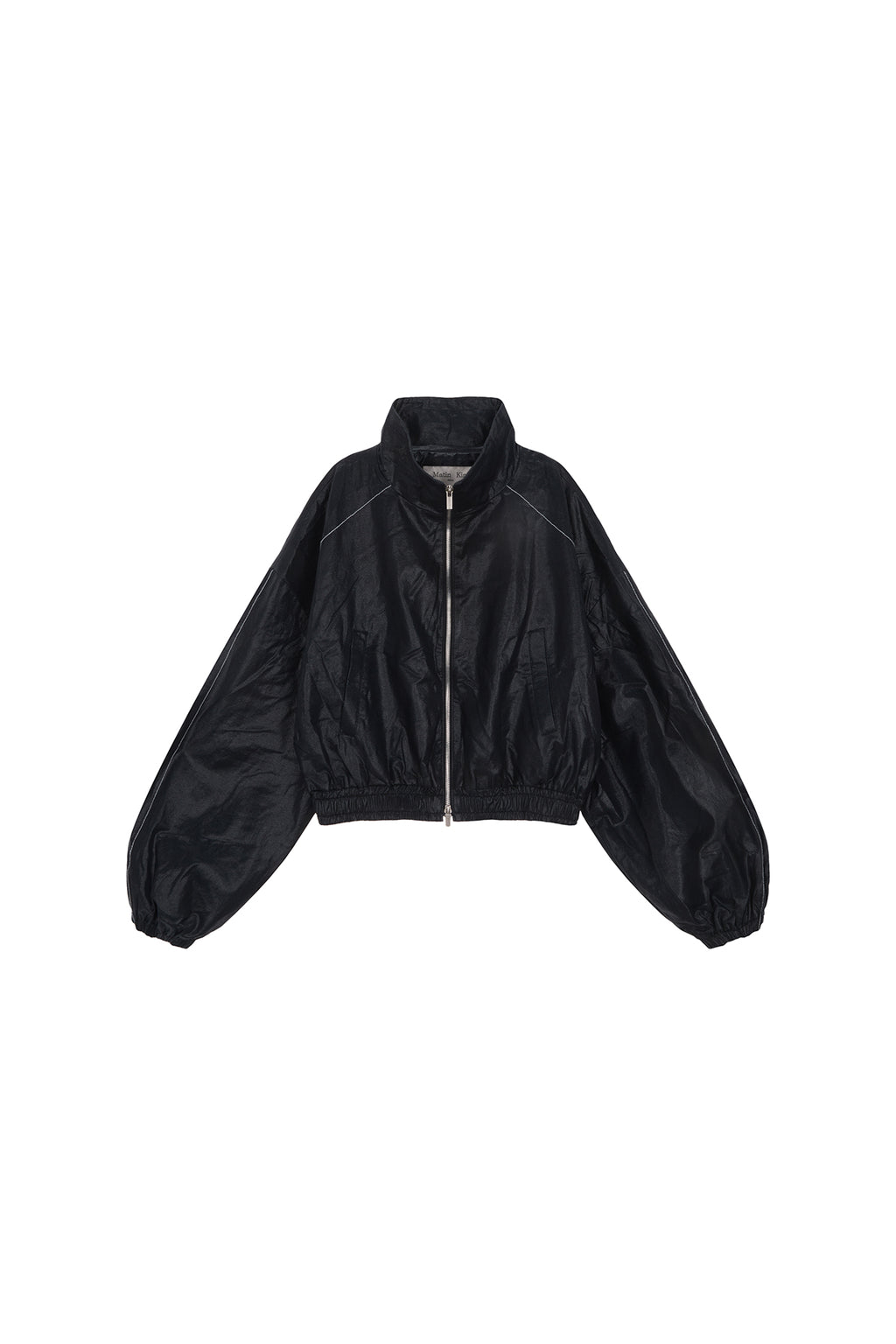 Matin Kim - Matin Rough Coating Crop Bomber (Navy) product image 2 | TRAB K-Fashion Australia