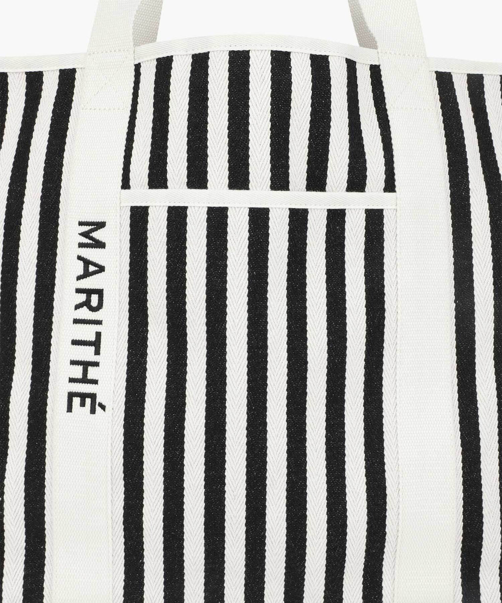 Marithe & Francois Girbaud - Regular Logo Big Cotton Bag (Stripe) product image 4 | TRAB K-Fashion Australia