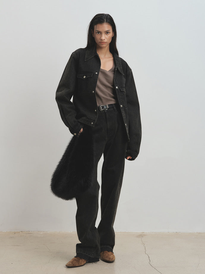 Tonywack - Straight-Leg Denim Jeans (Burnt Brown) product image 1 | TRAB K-Fashion Australia