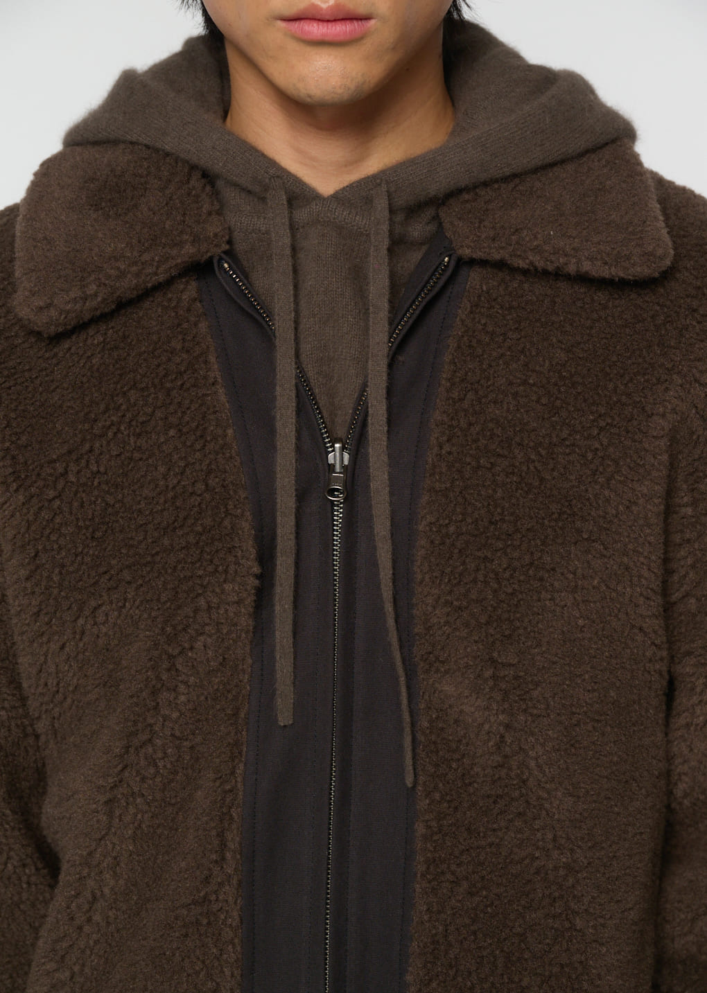 Amomento - cotton reversible shearling jumper (Black) product image 8 | TRAB K-Fashion Australia