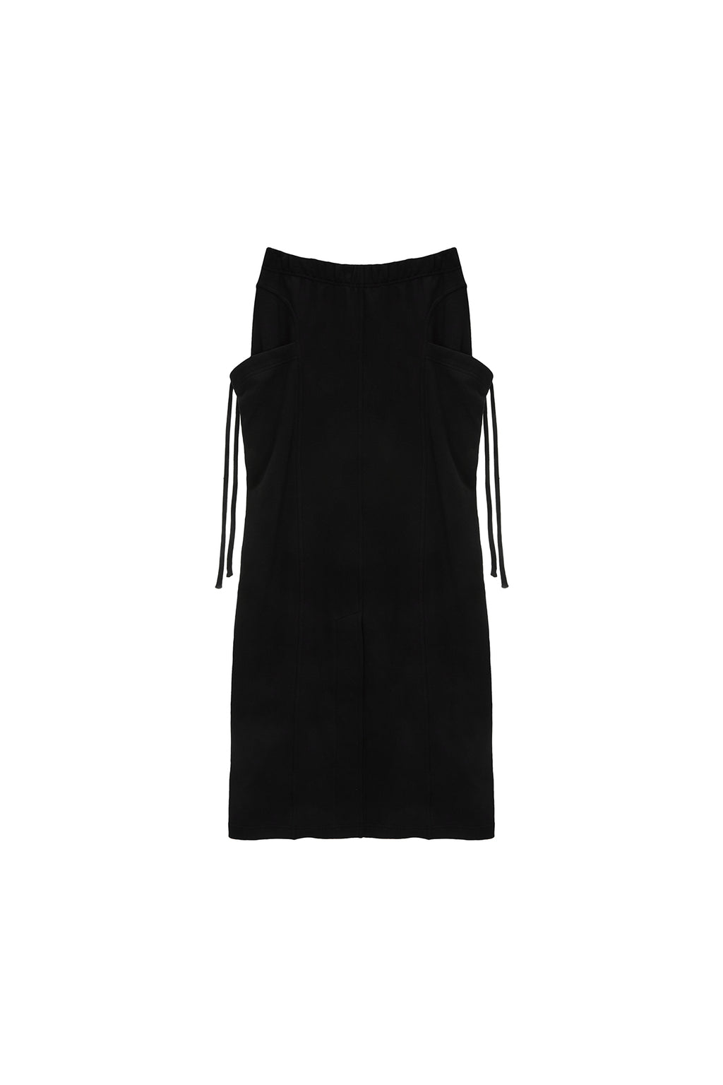 Matin Kim - Washed String Cargo Sweatskirt (Black) product image 2 | TRAB K-Fashion Australia