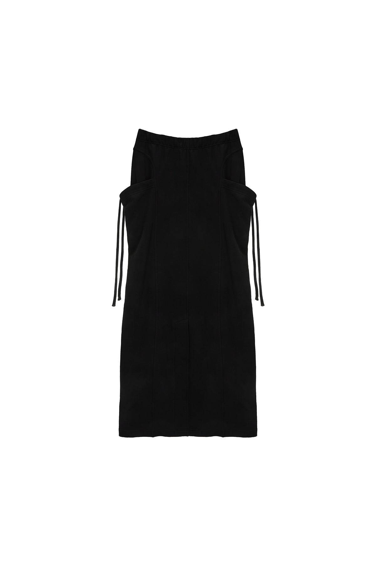 Matin Kim - Washed String Cargo Sweatskirt (Black) product image 2 | TRAB K-Fashion Australia