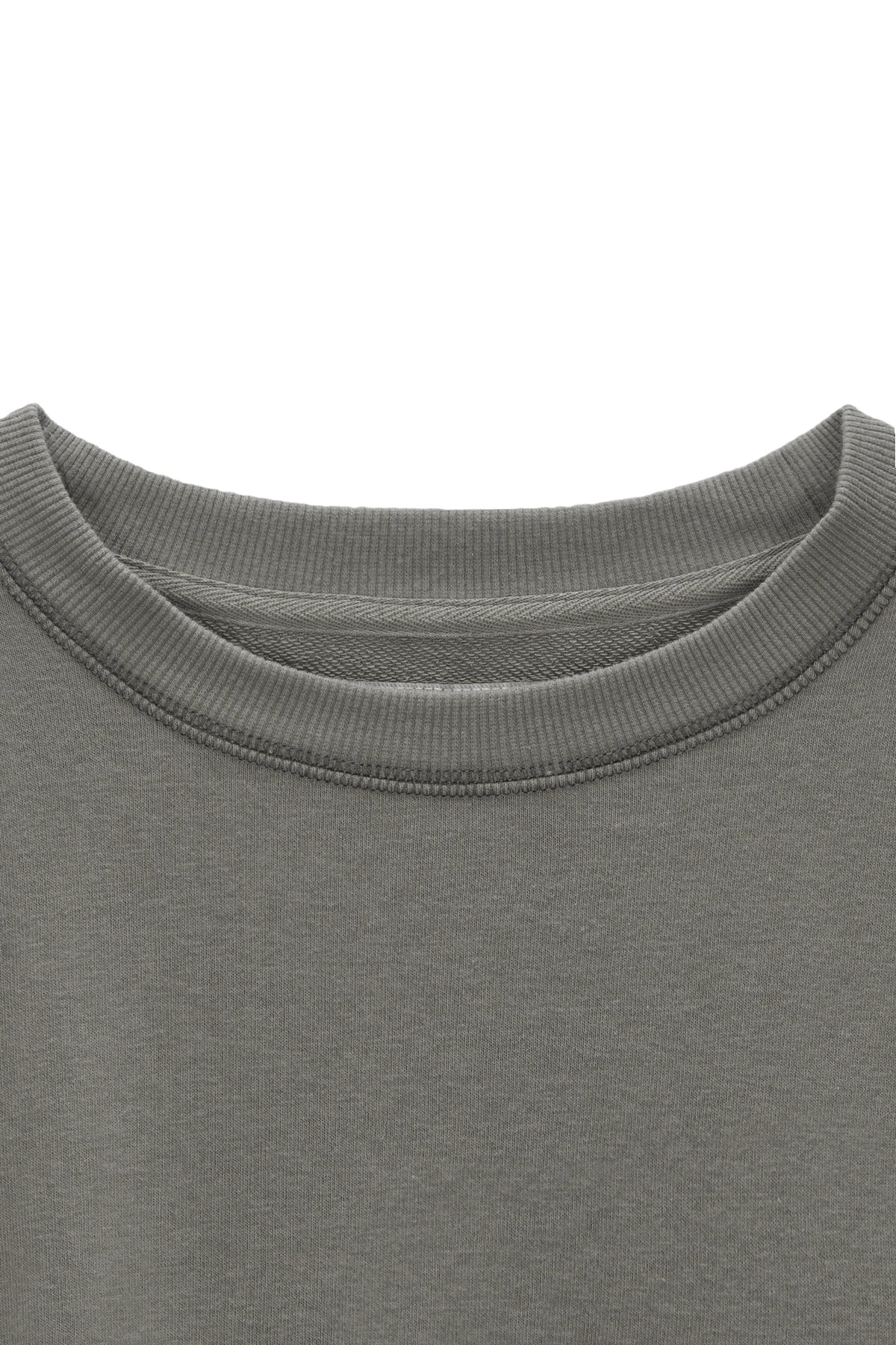 Matin Kim - Stitch Label Sweatshirt (Khaki) product image 3 | TRAB K-Fashion Australia
