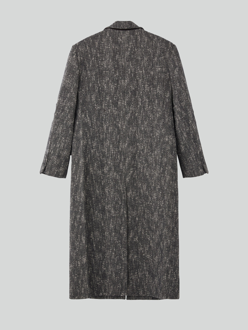 Recto - Sleeve Crease Herringbone Coat (Black) product image 8 | TRAB K-Fashion Australia
