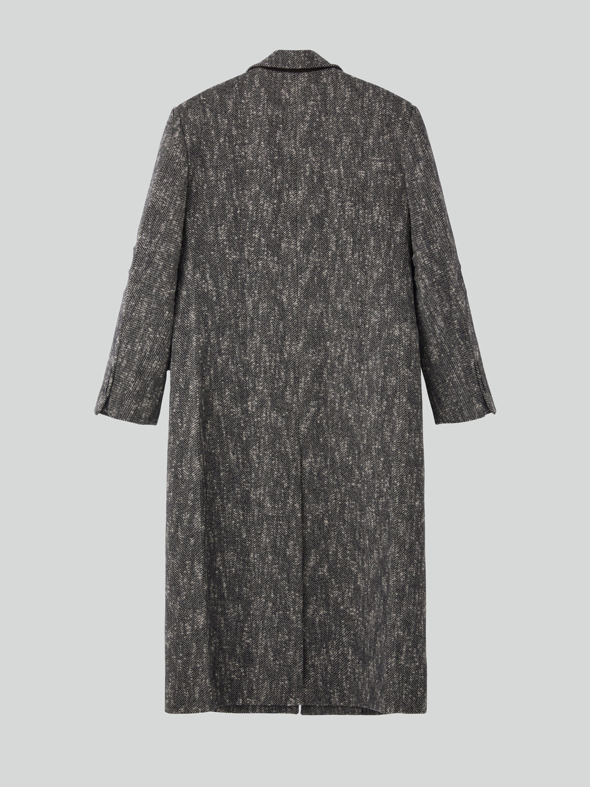 Recto - Sleeve Crease Herringbone Coat (Black) product image 8 | TRAB K-Fashion Australia