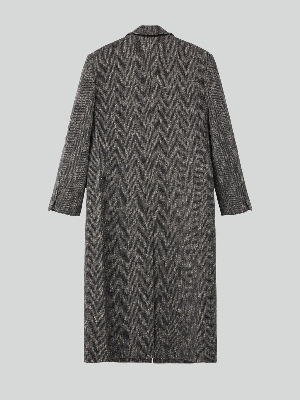 Recto - Sleeve Crease Herringbone Coat (Black) product image 8 | TRAB K-Fashion Australia