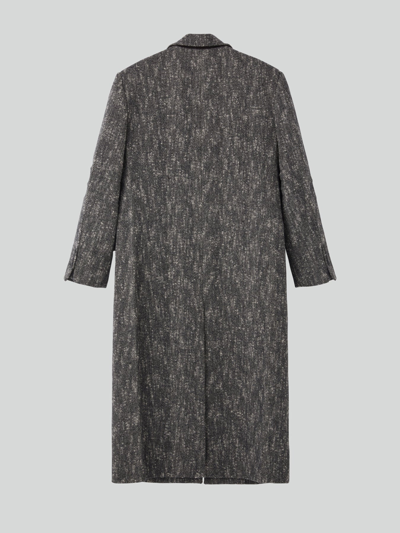 Recto - Sleeve Crease Herringbone Coat (Black) product image 8 | TRAB K-Fashion Australia