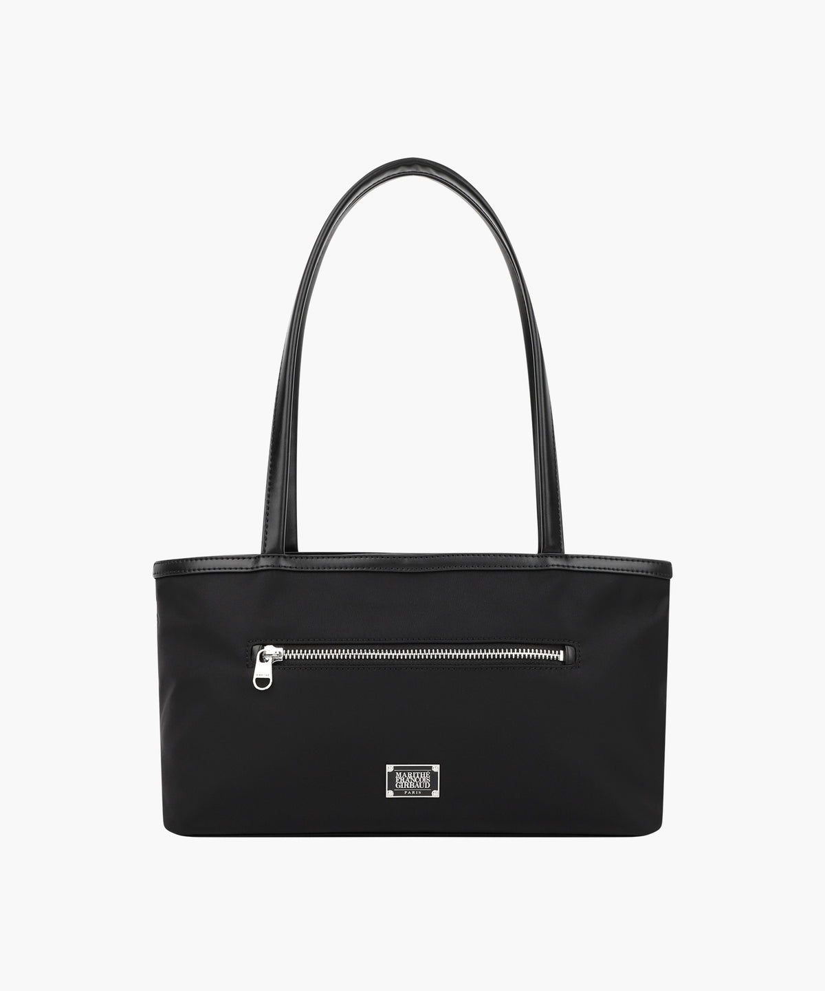 Marithe & Francois Girbaud - Classic Logo Zip Pocket Shoulder Bag (Black) product image 1 | TRAB K-Fashion Australia
