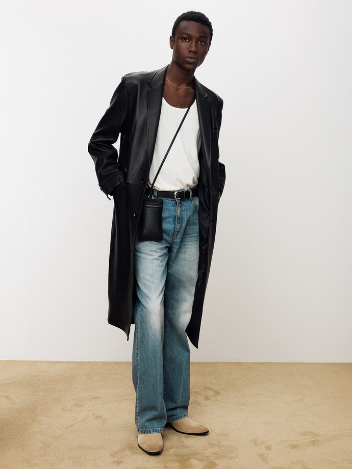 Tonywack - Vegetable Tanned Lamb Leather Single Coat (Black) product image 2 | TRAB K-Fashion Australia