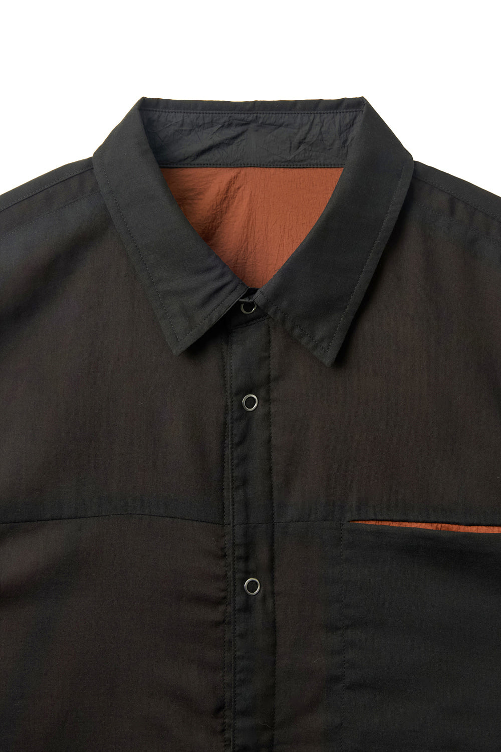 Hatchingroom - Reversible Two Face Shirt (Black/Orange) product image 3 | TRAB K-Fashion Australia