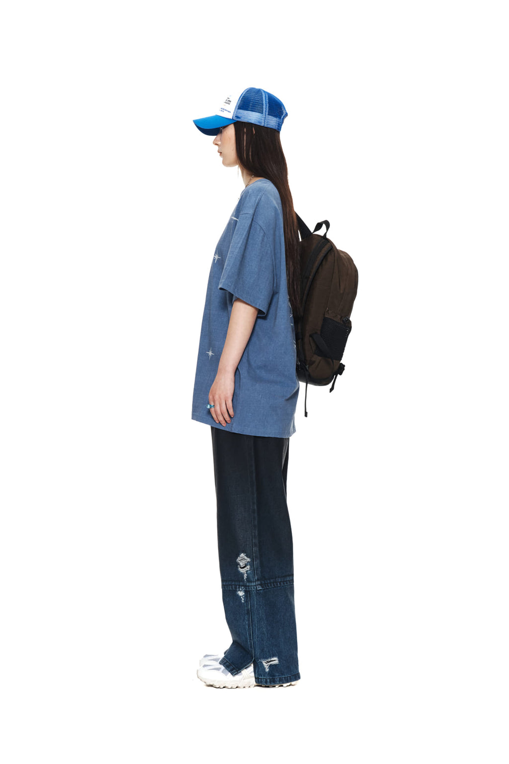 Matin Kim - Gradation Brush Denim Pants (Blue) product image 6 | TRAB K-Fashion Australia