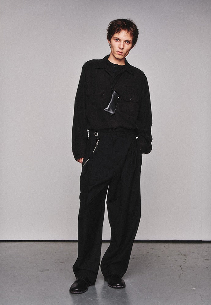 Art if acts - Tencel US Army Shirt (Faded Black) product image 1 | TRAB K-Fashion Australia