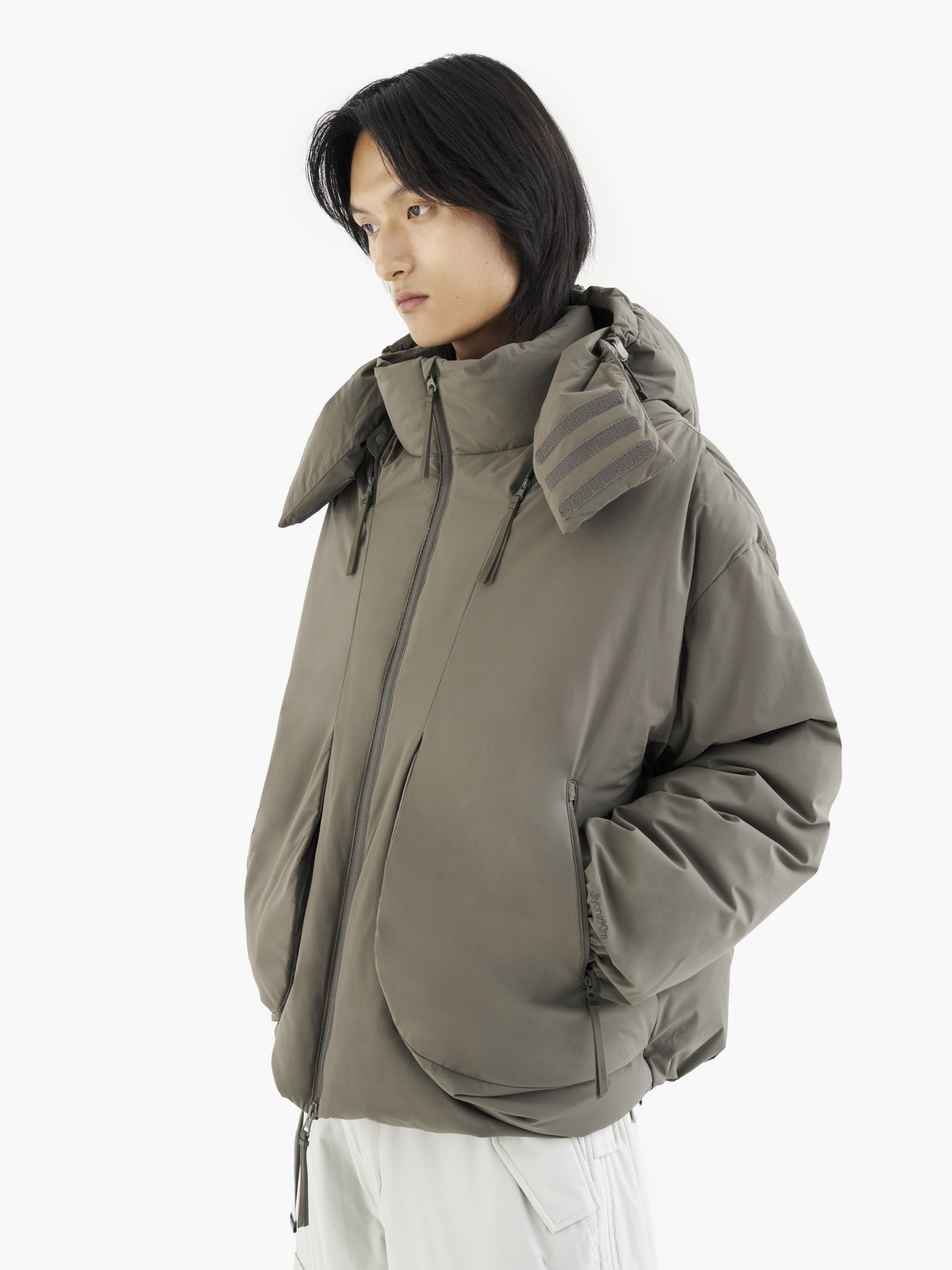 Jiyong Kim - Twisted Down Jacket (Dark Green) product image 6 | TRAB K-Fashion Australia