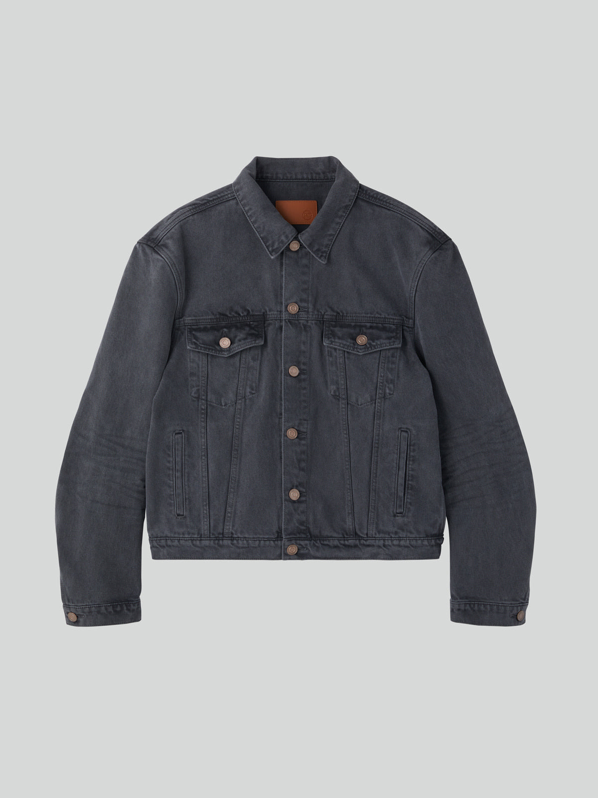 Recto - Signature Denim Trucker Jacket (Dark Grey) product image 4 | TRAB K-Fashion Australia