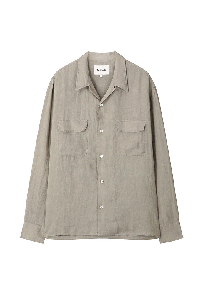 Art if acts - Linen Two Pocket Shirt (Cliff) product image 6 | TRAB K-Fashion Australia