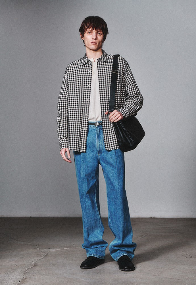 Art if acts - Denim Trousers (Light Indigo) product image 1 | TRAB K-Fashion Australia