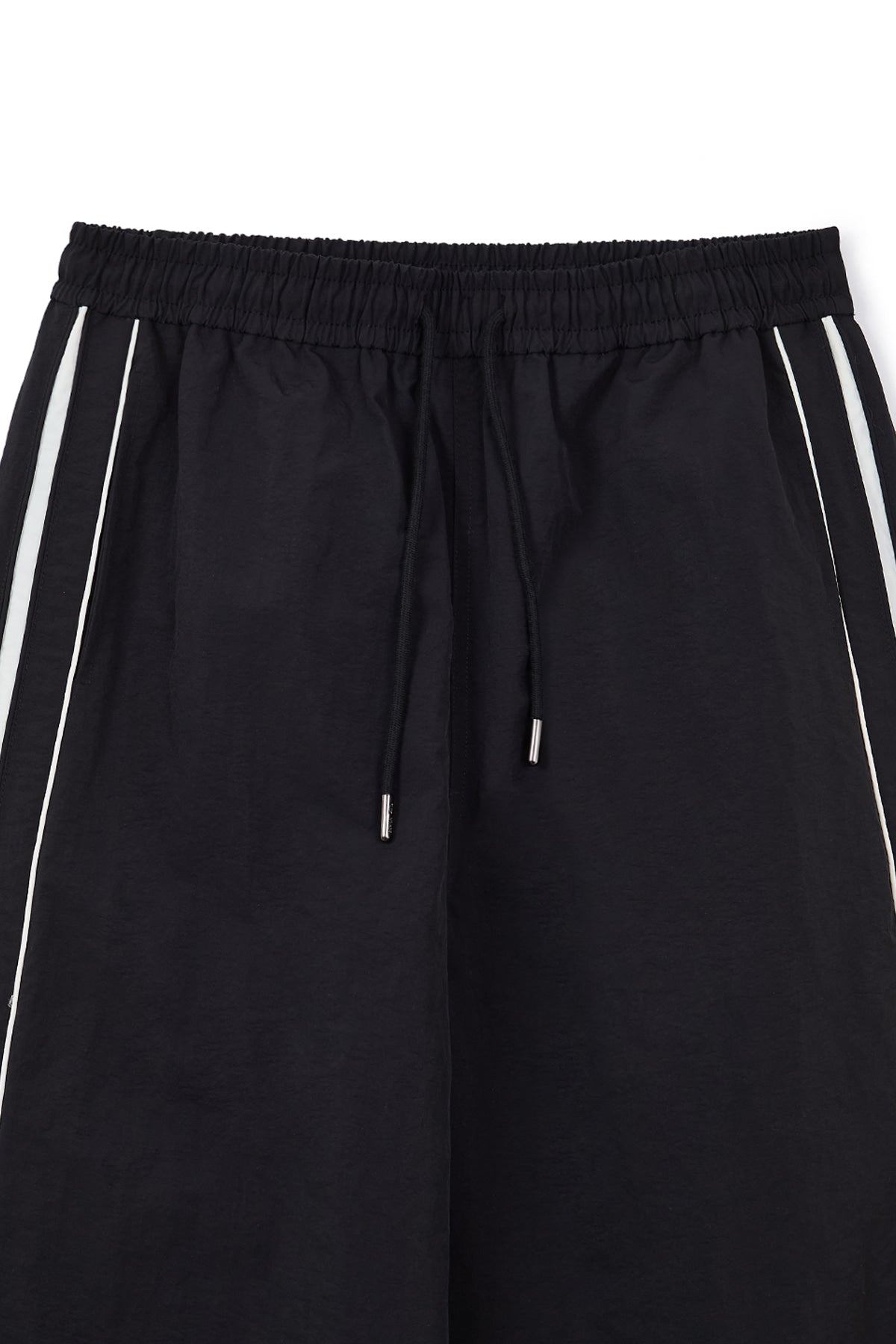 Matin Kim - Side Logo Wide Track Pants (Black) product image 4 | TRAB K-Fashion Australia