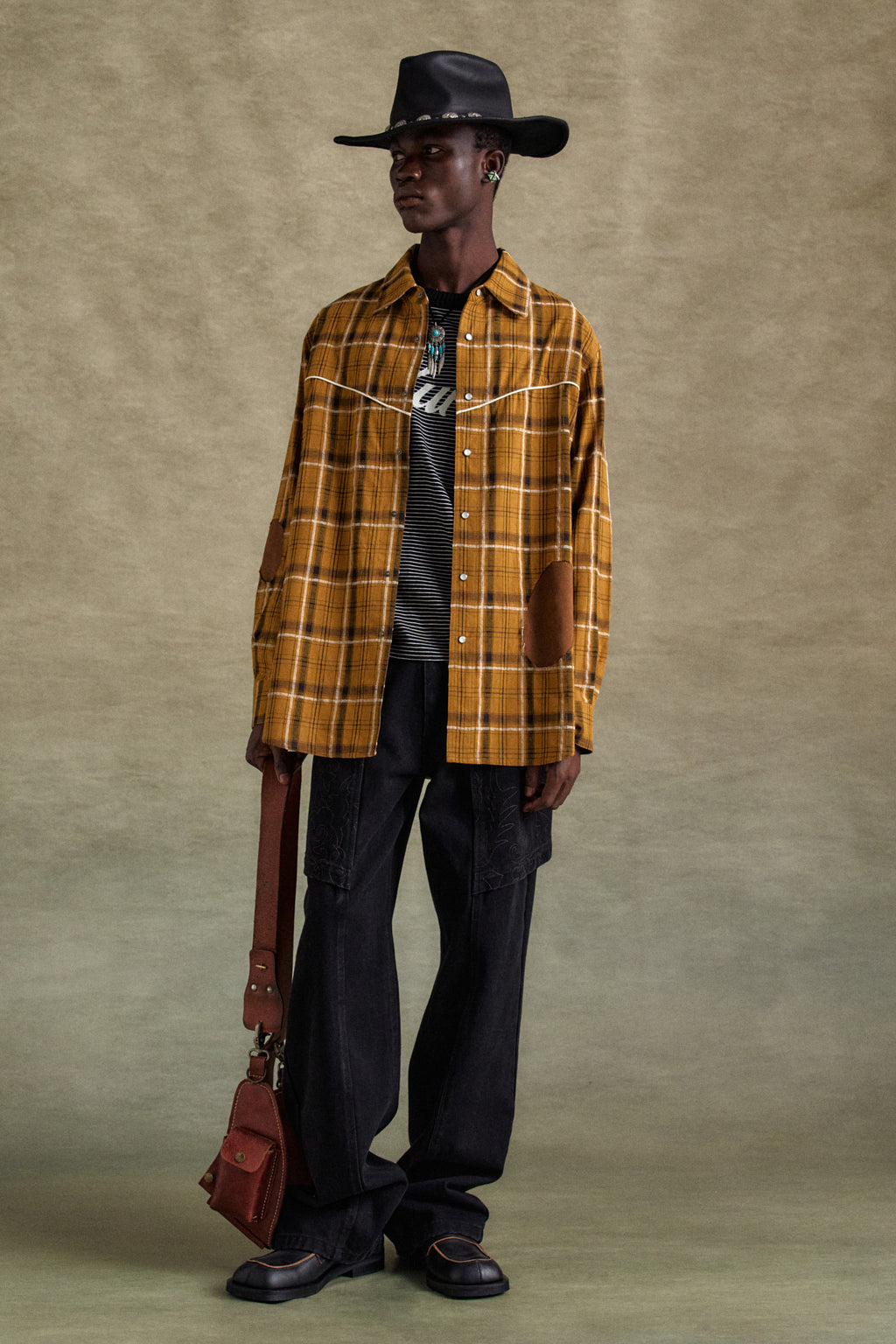 Andersson Bell - Embroidery Wrap Jeans (Black) product image 3 | TRAB K-Fashion Australia