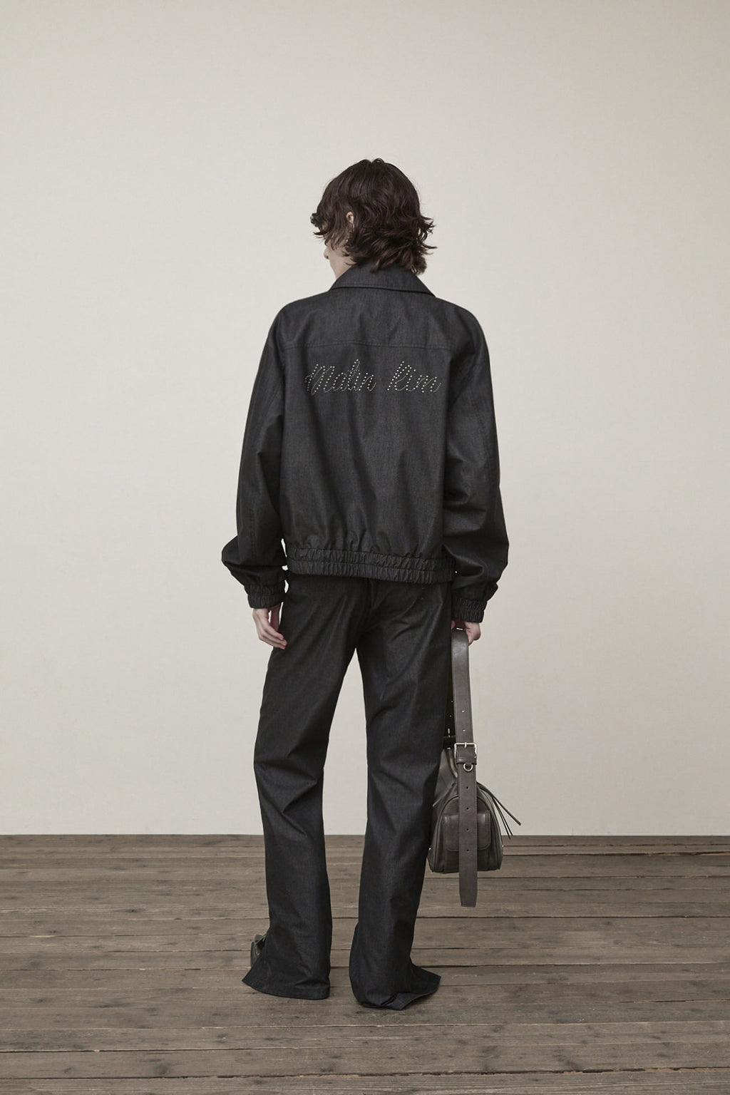 Matin Kim - Western Detail Denim Like Blouson (Black) product image 9 | TRAB K-Fashion Australia