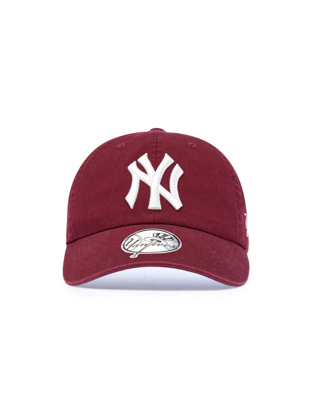 MLB Korea - MLB Signature Unstructured Ball Cap New York Yankees (Wine) product image 7 | TRAB K-Fashion Australia