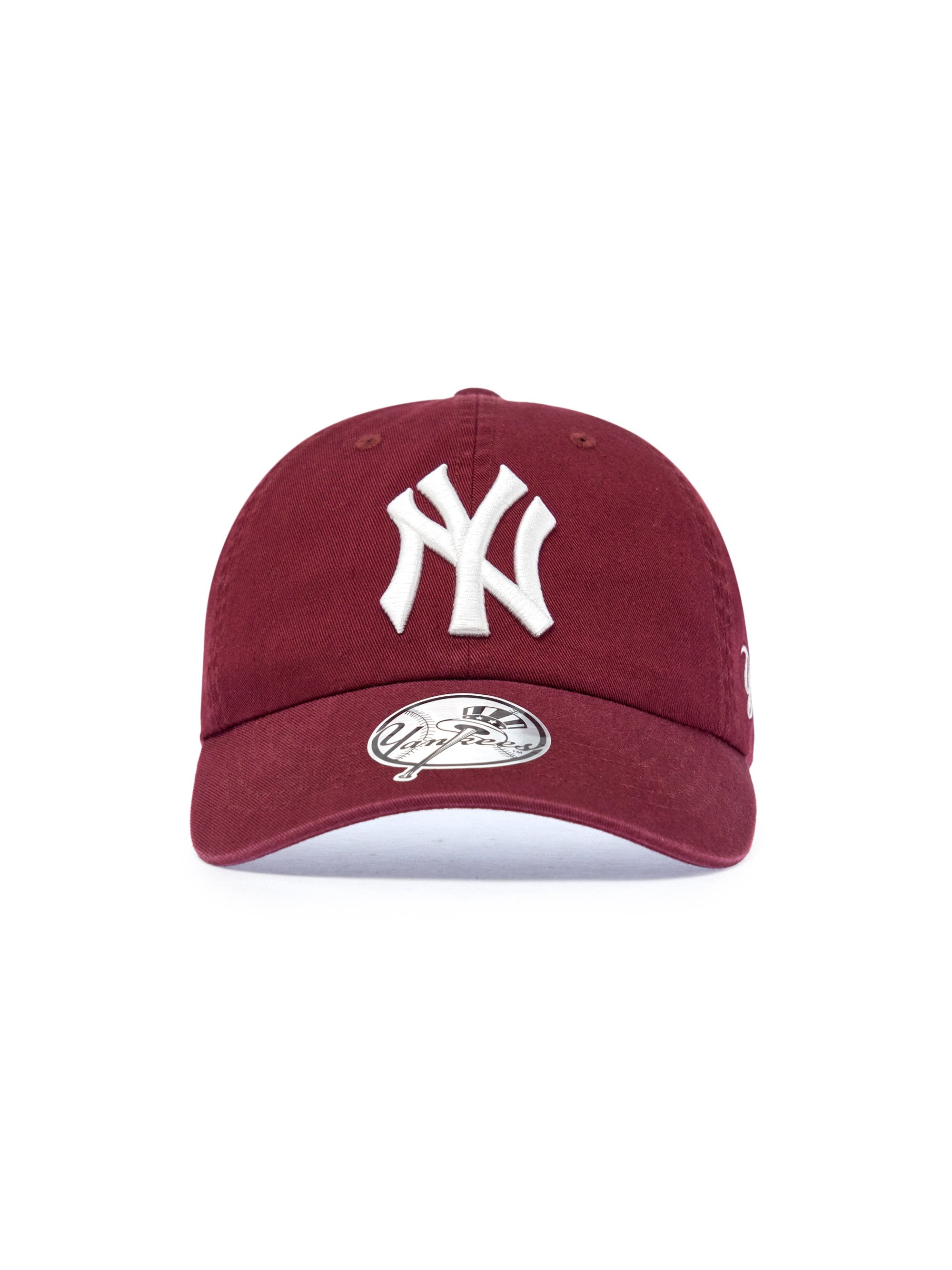 MLB Korea - MLB Signature Unstructured Ball Cap New York Yankees (Wine) product image 7 | TRAB K-Fashion Australia