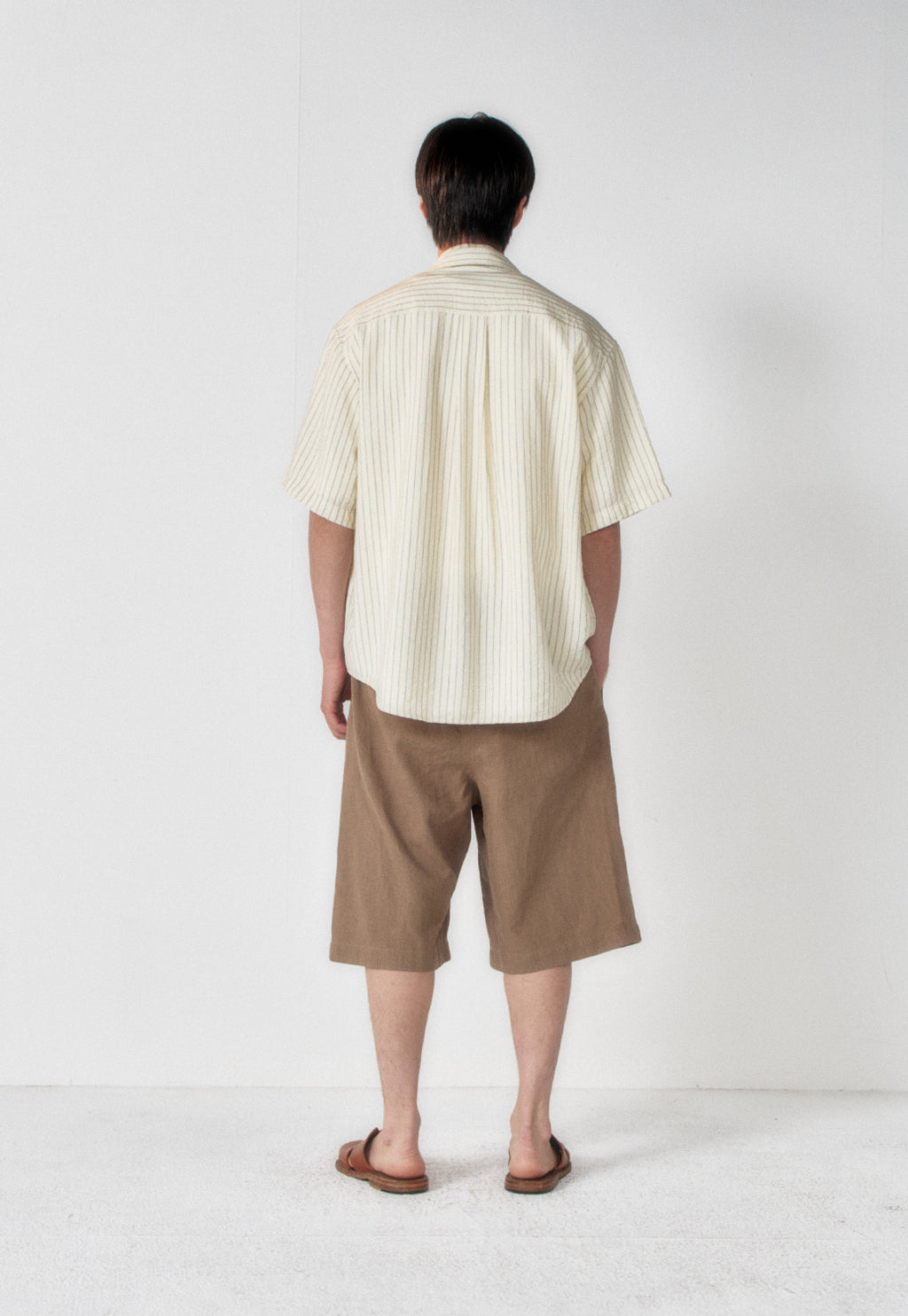 Art if acts - Wrinkle Rayon Half Shirt (Cream/Liberty Blue) product image 4 | TRAB K-Fashion Australia
